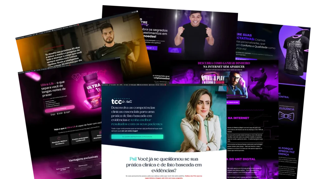 LANDINGPAGES, PAGINAS ELEMENTOR, TEMPLATES ELEMENTOR, PAGINAS DE VENDAS,